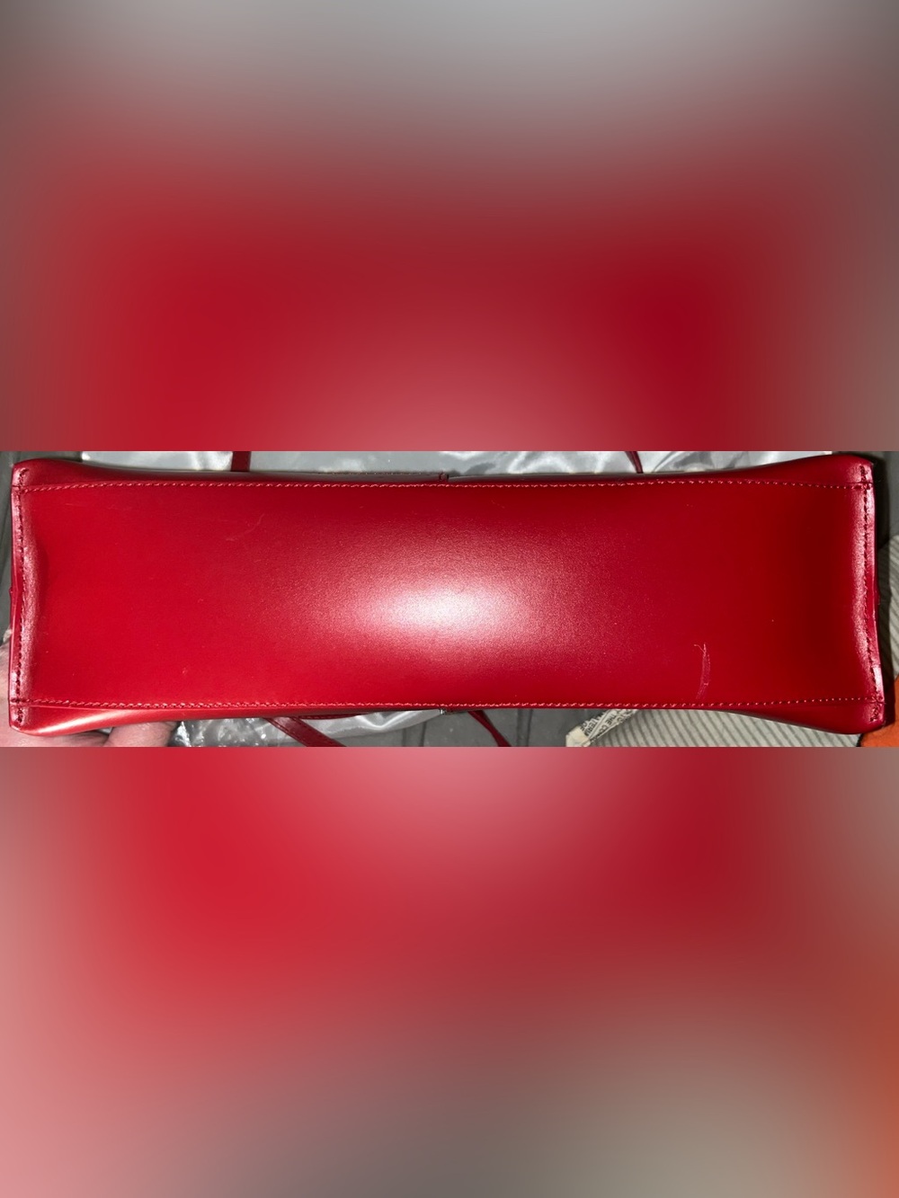 Furla NWOT Limited Edition Red 'Amore' Heart Patch Shoulder Bag With Dust Bag - Picture 3 of 9